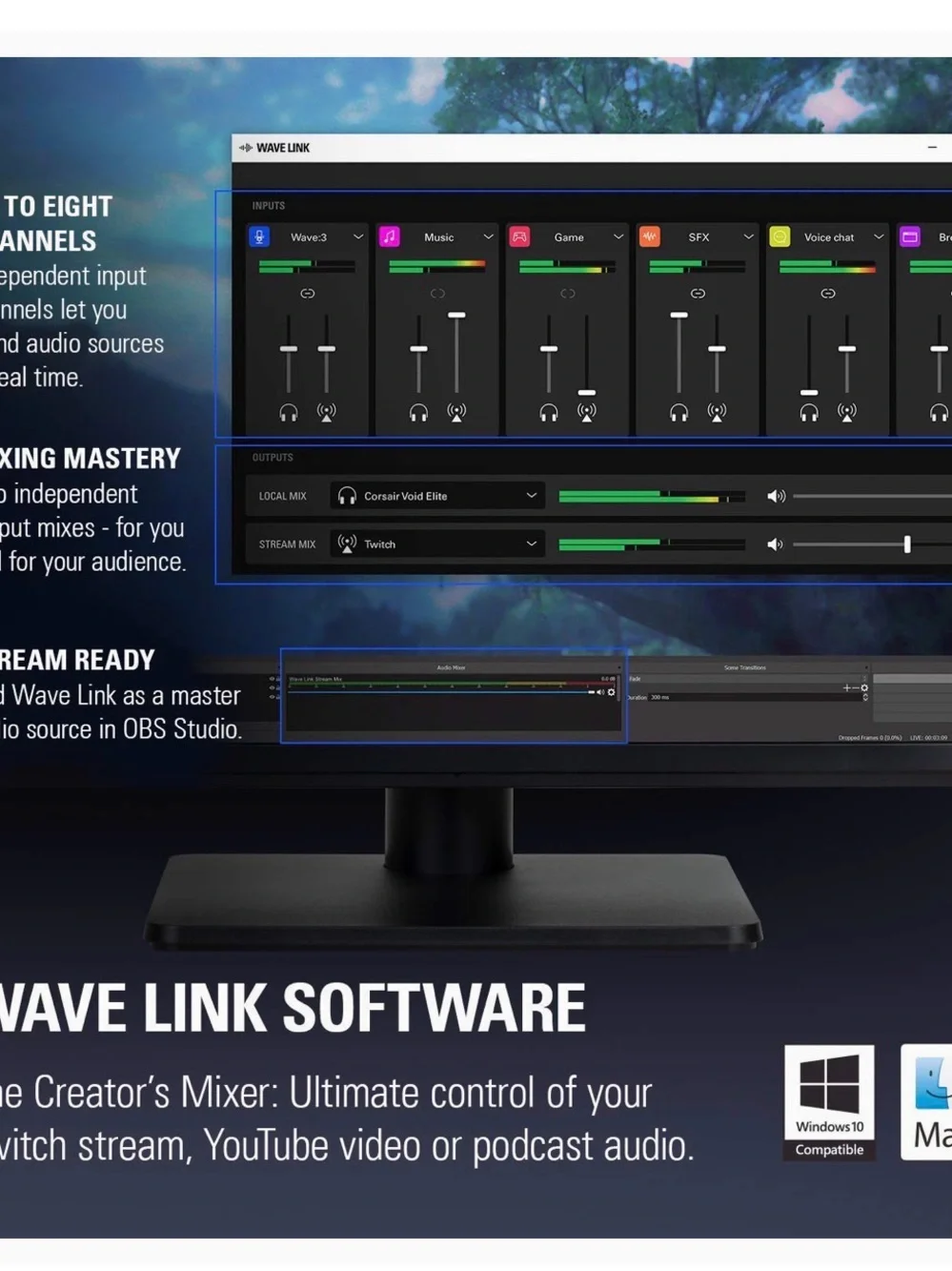 Elgato WAVE:3 Black Streaming Microphone - Boxed